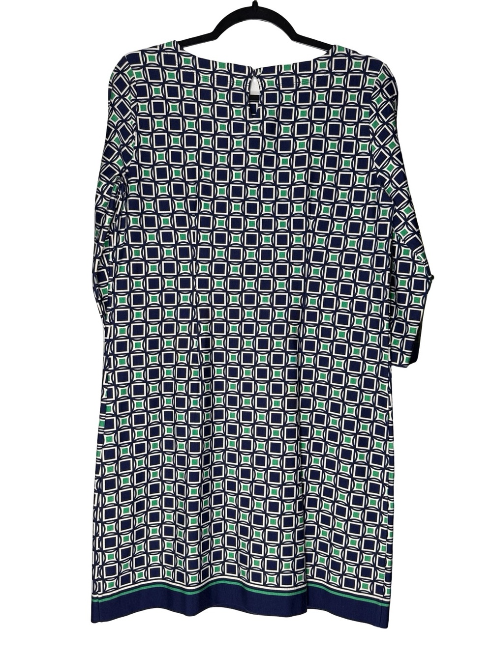 Talbots Petites Shift Dress Womens 10P Geometric Print Career Office Stretch NWT - Picture 3 of 8